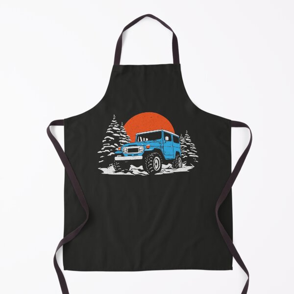 Item preview, Retro Japanese off-roader on a cold adventure - Blue designed and sold by ApexFibers.