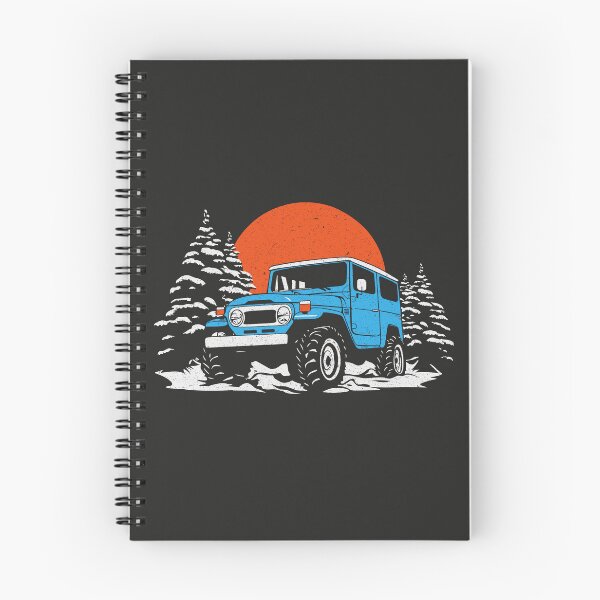 Item preview, Retro Japanese off-roader on a cold adventure - Blue designed and sold by ApexFibers.