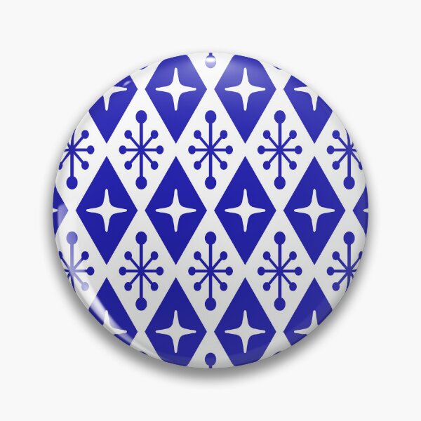 Item preview, Ultramarine Blue Starburst Pattern designed and sold by tonymagnerart.