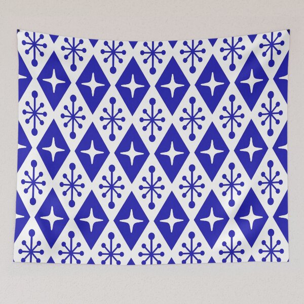 Item preview, Ultramarine Blue Starburst Pattern designed and sold by tonymagnerart.
