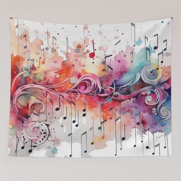 Item preview, Music notes, musical theme digital print designed and sold by dcrc.