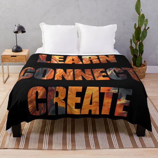 Item preview, Learn connect create - molten lava designed and sold by SidTastic .