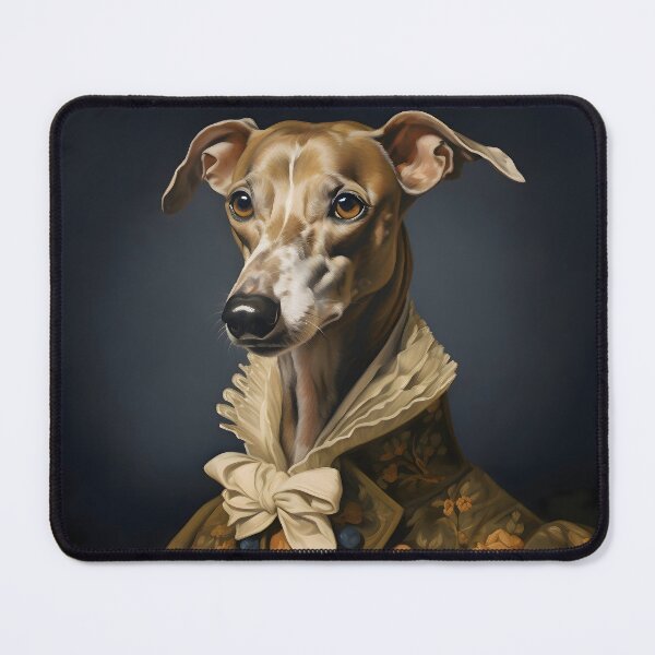 Item preview, Aristocratic Greyhound Portrait Art designed and sold by ConfettiSkyArt.