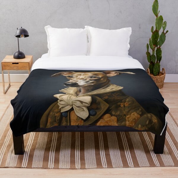 Item preview, Aristocratic Greyhound Portrait Art designed and sold by ConfettiSkyArt.