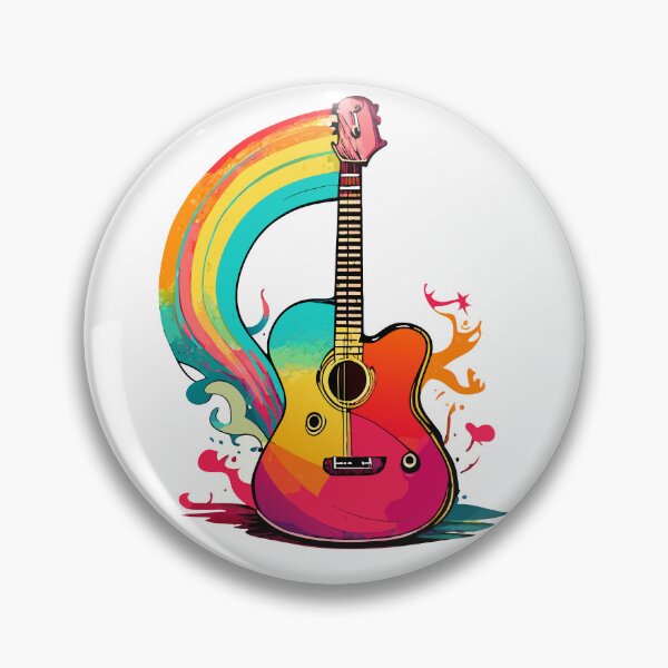 Item preview, Rainbow Guitar designed and sold by TheBurtonBeat.