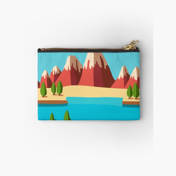 Item preview, Vector illustration of a sea and mountain cartoon landscape designed and sold by Familyshmot.