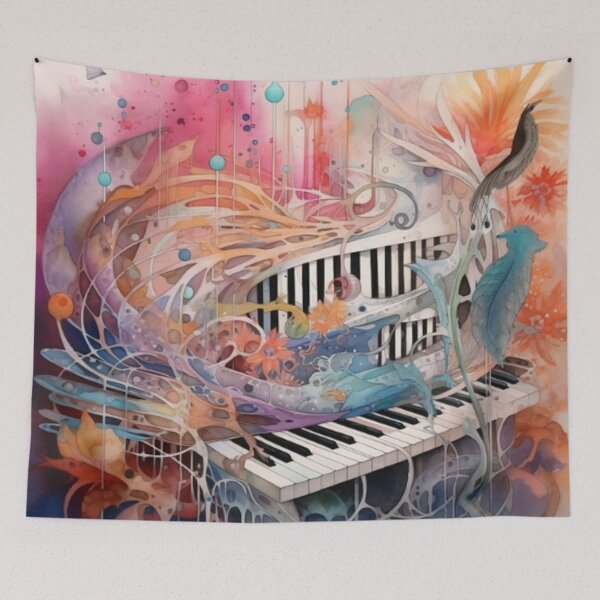 Item preview, piano, musical theme digital print designed and sold by dcrc.