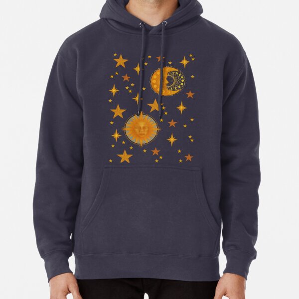 Celestial Sun Hoodie Men's Graphic Hooded Sweatshirt