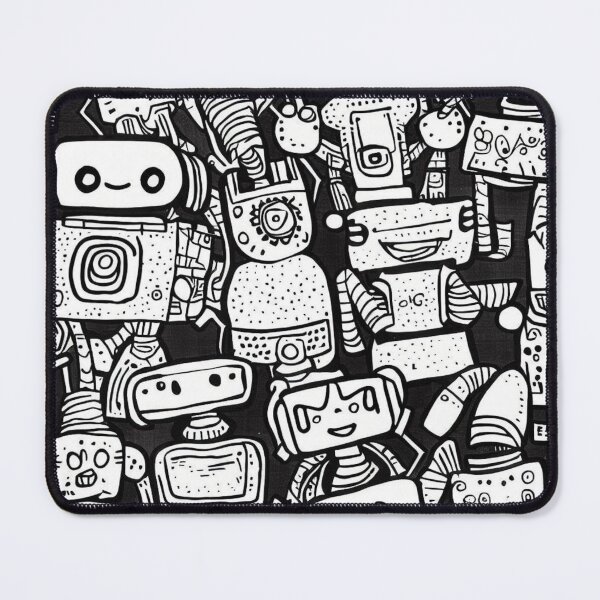 Item preview, robot doodles designed and sold by DrBrandoDesign.