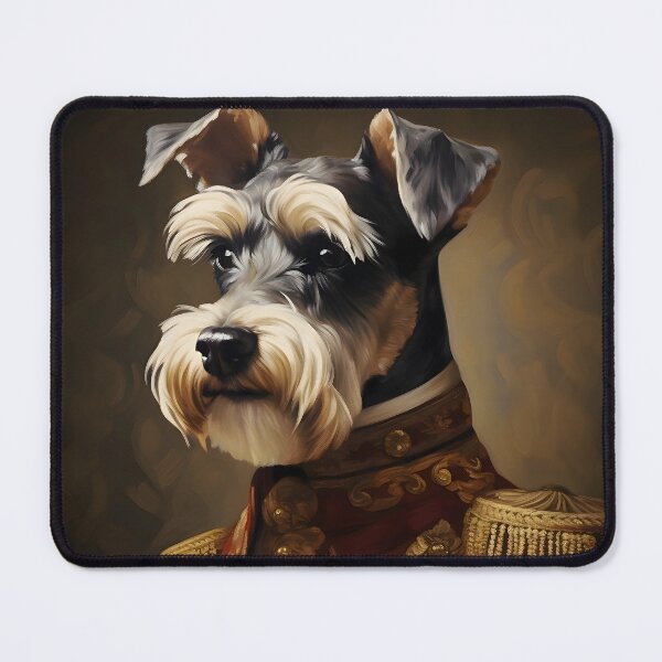 Item preview, Aristocratic Mini Schnauzer Portrait Art designed and sold by ConfettiSkyArt.