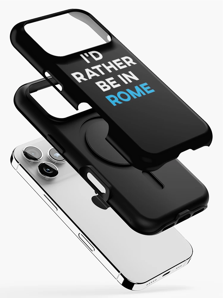 Thumbnail 2 of 4, iPhone Case, I'd Rather Be In Rome designed and sold by teesaurus.