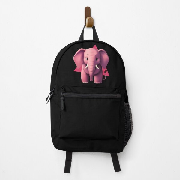 Item preview, Adorable Pink Baby Elephant with Hot Pink Triangle designed and sold by Ridaelb.