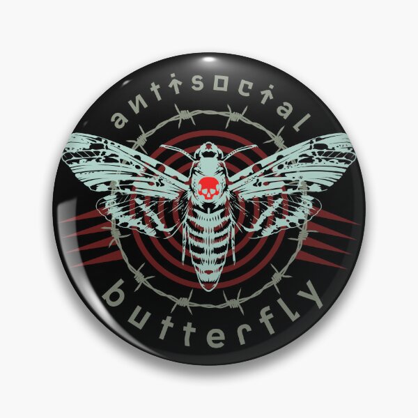 Item preview, antisocial butterfly - introvert loner deathshead moth designed and sold by HaggisVitae.