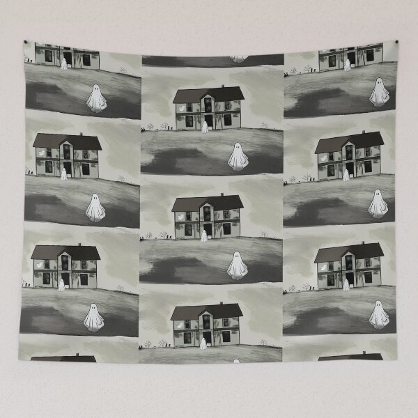 Item preview, BW Haunted House designed and sold by InkedEdges.
