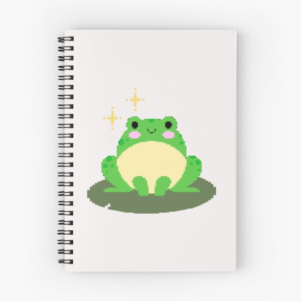Item preview, Cute Pixel Art Frog Sparkle designed and sold by CoralCactusArt.