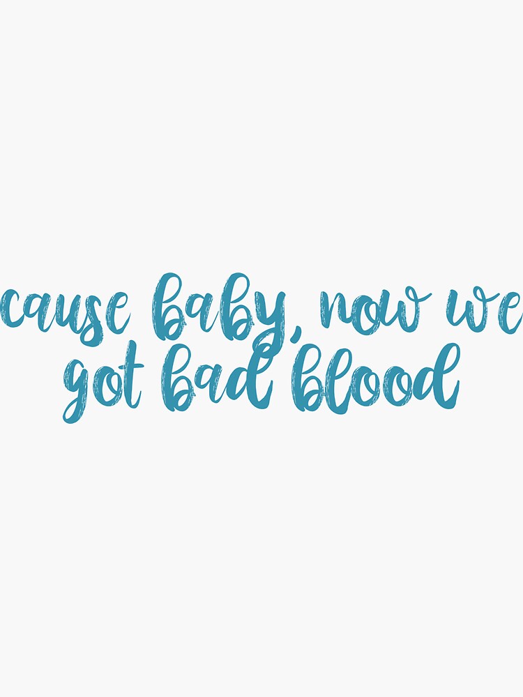 Taylor Swift - Bad blood (Taylor's version) (lyrics) 