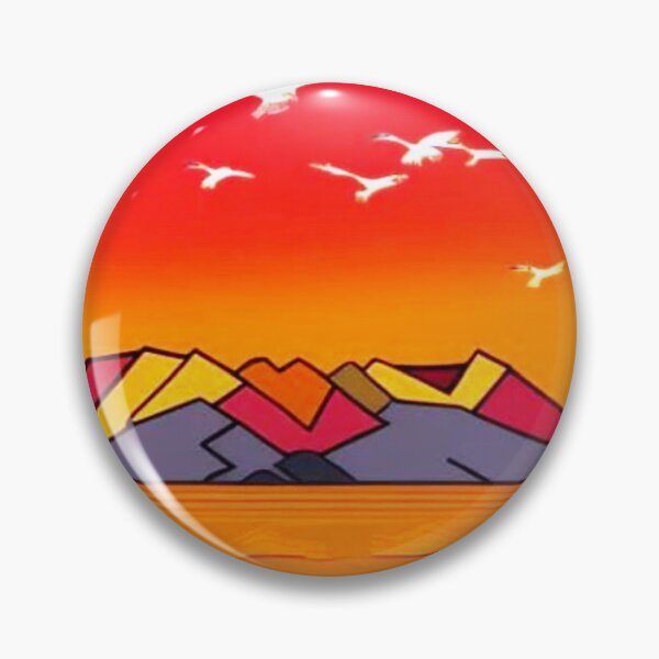 Item preview, White Cranes over mountains designed and sold by George Hutton Hunter.