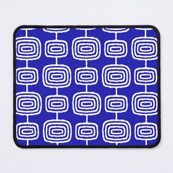 Item preview, Atomic Rings Abstract Art Ultramarine Blue designed and sold by tonymagnerart.