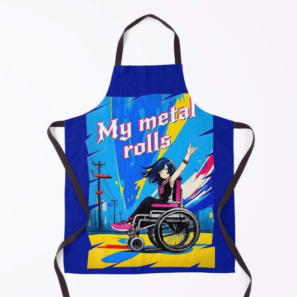 Item preview, My metal rolls. Girl in wheelchair designed and sold by Alluring Strokes Repository.