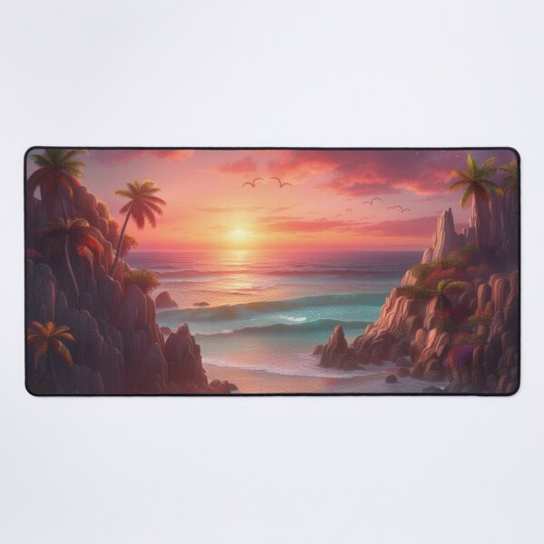 Item preview, Tranquil Shores: Sunset Serenity by the Sea designed and sold by Itsapizzart.