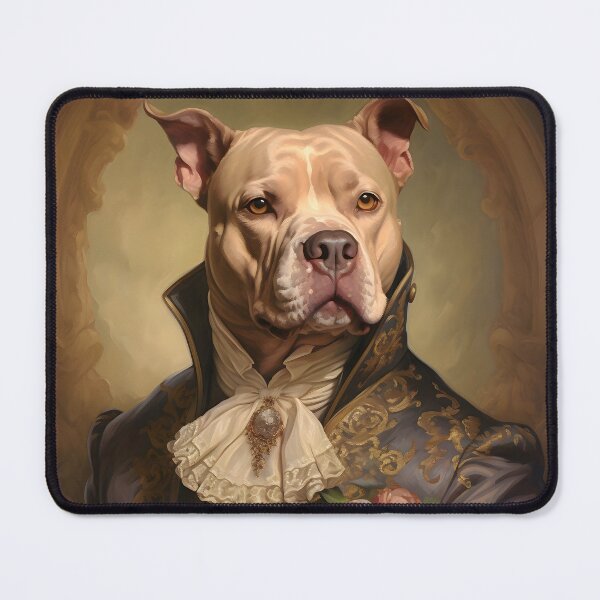 Item preview, Aristocratic Pitbull Portrait Art designed and sold by ConfettiSkyArt.