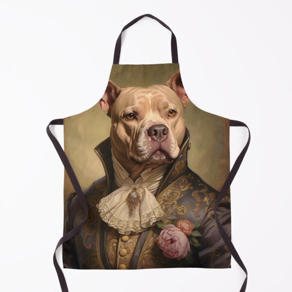 Item preview, Aristocratic Pitbull Portrait Art designed and sold by ConfettiSkyArt.