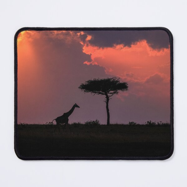 Item preview, Giraffe at sunset Masai Mara Kenya designed and sold by kjewikarn.