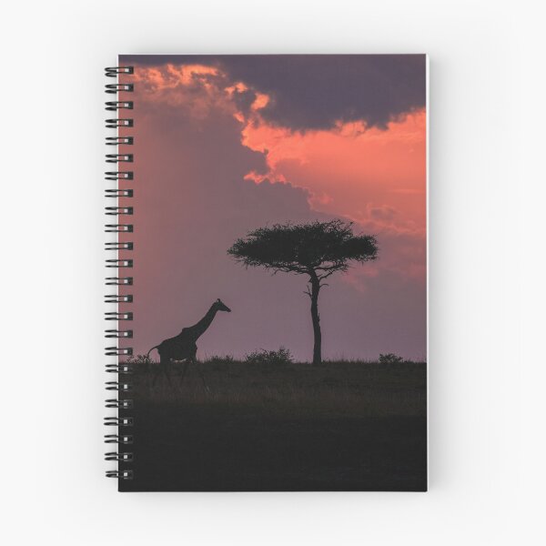 Item preview, Giraffe at sunset Masai Mara Kenya designed and sold by kjewikarn.