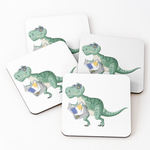 Item preview, Dinosaur Reading Newspaper designed and sold by mark-co.