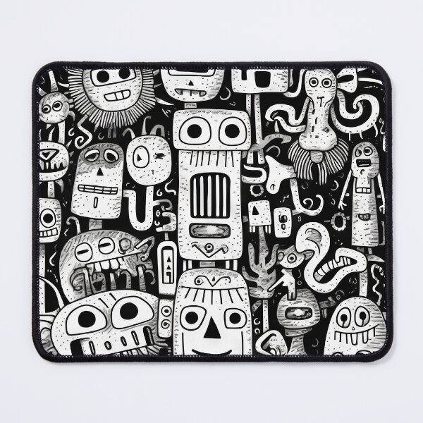 Item preview, Curved Fantasies: Black and White Pop-Art Adventures designed and sold by Piotrek0001.