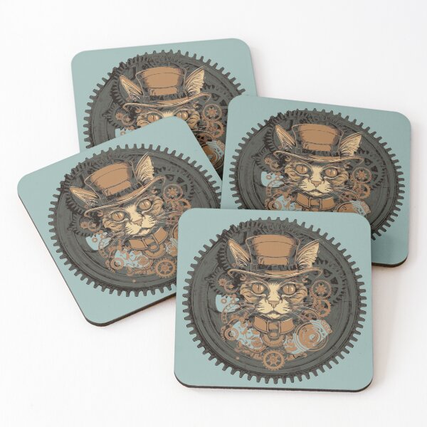 Item preview, Feline Machinery: Step into Steampunk with our Cat & Gears Tee designed and sold by PatriciaReyes.