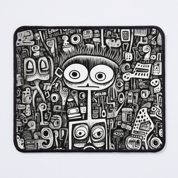 Item preview, Curved Fantasies: Black and White Pop-Art Adventures designed and sold by Piotrek0001.