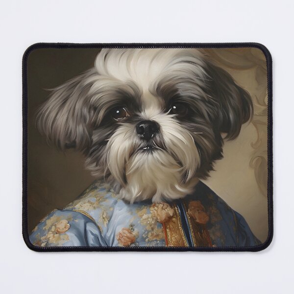 Item preview, Aristocratic Shih Tzu Portrait Art designed and sold by ConfettiSkyArt.