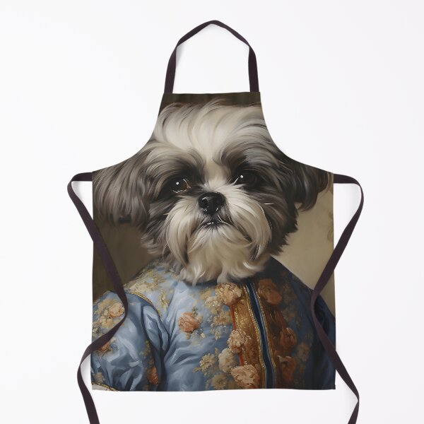 Item preview, Aristocratic Shih Tzu Portrait Art designed and sold by ConfettiSkyArt.