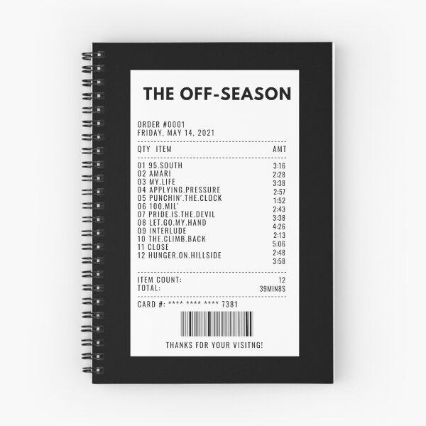 Item preview, The Off-Season receipt designed and sold by 1xstonee-shop.