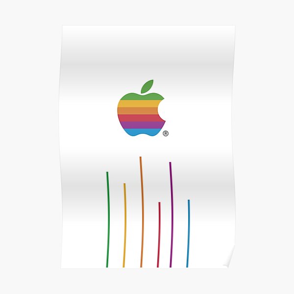 Apple multicolour Poster