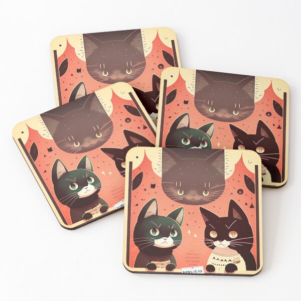 Item preview, Cute colorful cat cats 30 designed and sold by RedWolfDisigne.