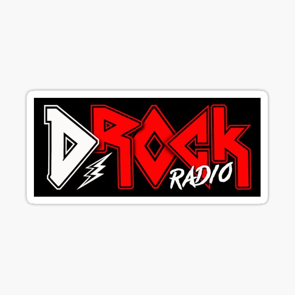 Item preview, D-Rock Radio Bumper Sticker designed and sold by DinoMedia.