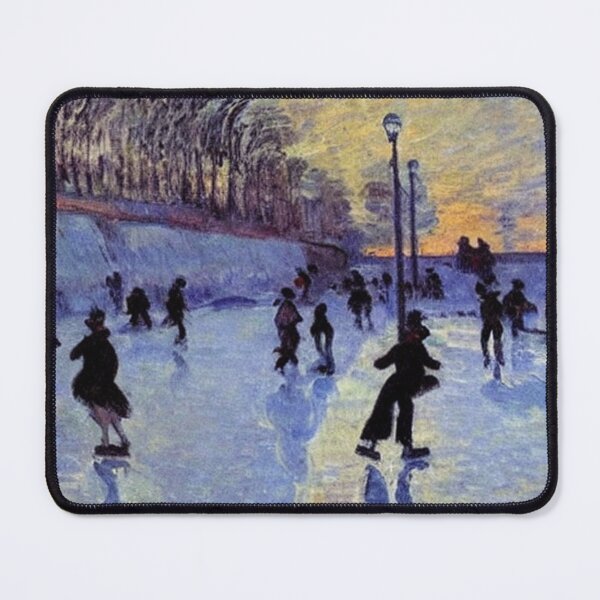 Item preview, Skaters on frozen river designed and sold by George Hutton Hunter.