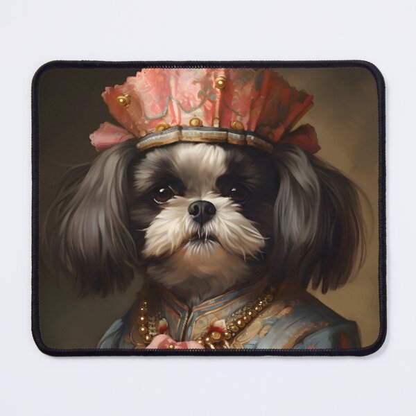 Item preview, Aristocratic Shih Tzu Portrait Art designed and sold by ConfettiSkyArt.