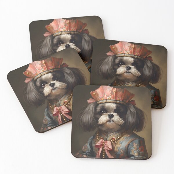 Item preview, Aristocratic Shih Tzu Portrait Art designed and sold by ConfettiSkyArt.