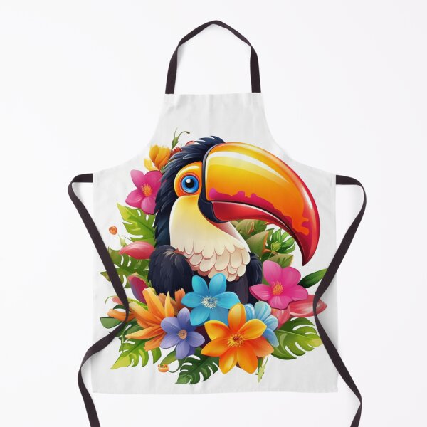 Item preview, toucan between flowers designed and sold by Quijote-.