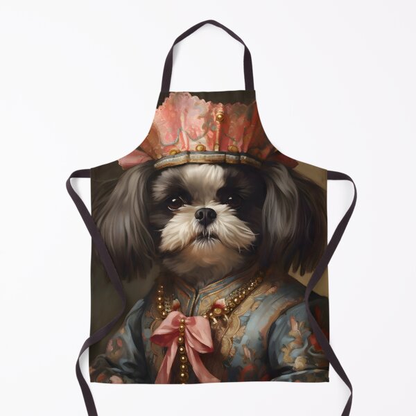 Item preview, Aristocratic Shih Tzu Portrait Art designed and sold by ConfettiSkyArt.