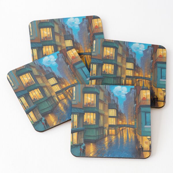 Aperçu de l'œuvre Pack Van Gogh des rues françaises créée et vendue par Starry night Cherry blossom.