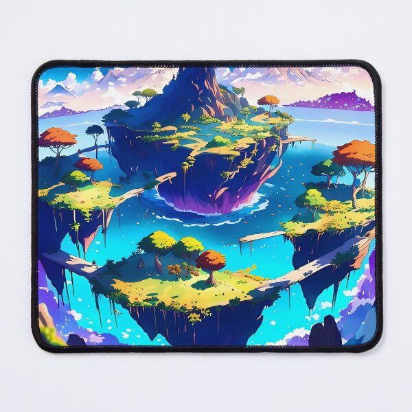 Item preview, Beautiful floating islands landscape illustration designed and sold by 1Celery.