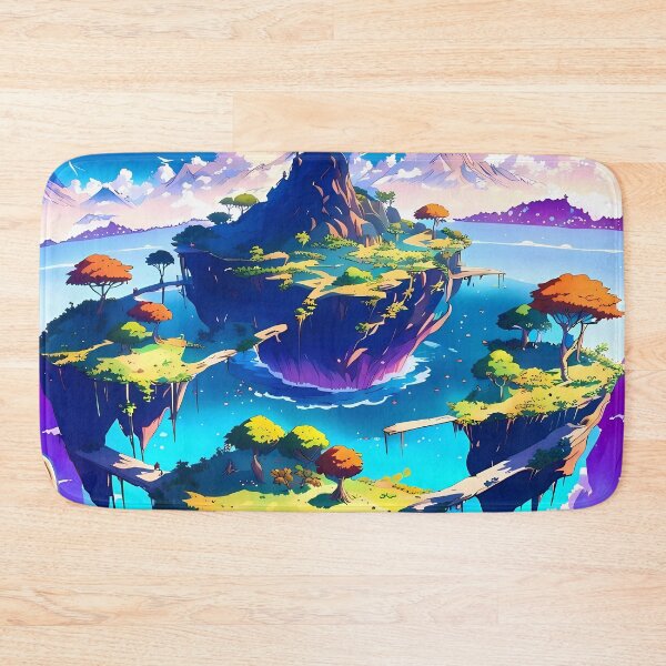 Item preview, Beautiful floating islands landscape illustration designed and sold by 1Celery.