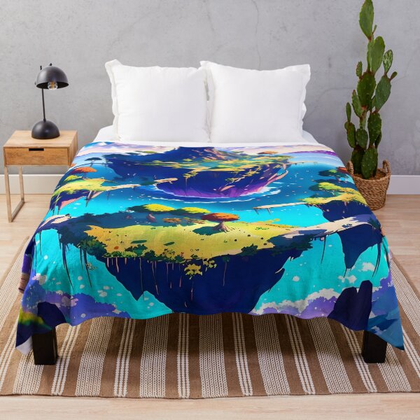 Item preview, Beautiful floating islands landscape illustration designed and sold by 1Celery.
