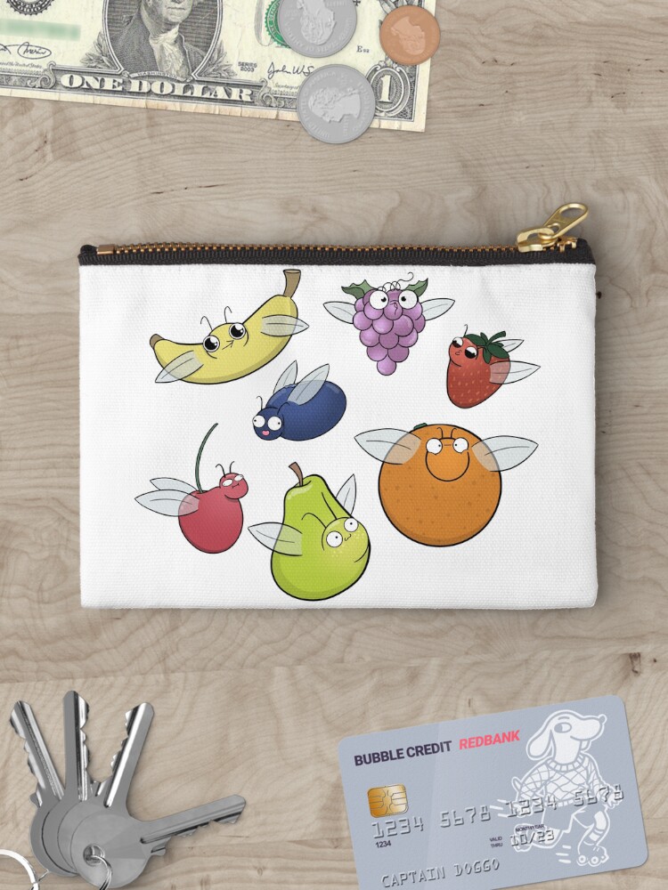 Thumbnail 3 of 4, Zipper Pouch, Fruit Flies designed and sold by amoebasisters.