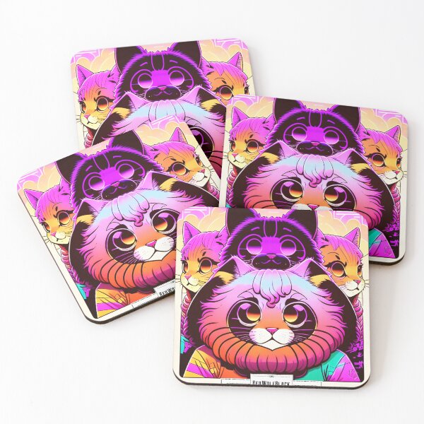 Item preview, Cute colorful cat cats 33 designed and sold by RedWolfDisigne.