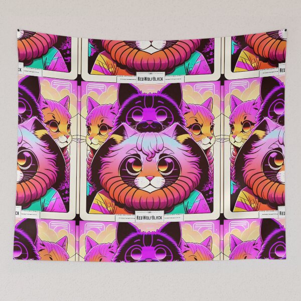 Item preview, Cute colorful cat cats 33 designed and sold by RedWolfDisigne.